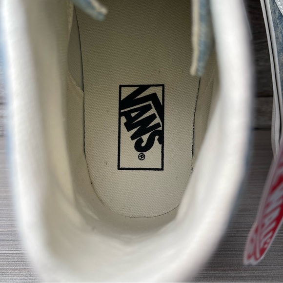 Vans SK8-Hi Tapered Denim Destroy sneakers in sky blue - Picture 11 of 13